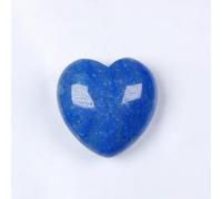 LTRAJUYNH Various Materials Gemstones Rose Quartz Crystals Love Heart Shaped Amethyst Home Decoration (Color : Blue)
