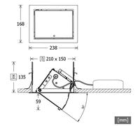 LTS Lampada a incasso a LED Vario Classic Bakery 63W nero LTS