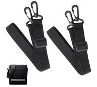 Ltsbaed 2PCS Tracolla di Ricambio per Borsa, Tracolla di Ricambio Universale, Tracolla regolabile, Regolabile 75-130cm, con Moschettone, per Borse a Tracolla, Borse da Viaggio, 30MM, Nero