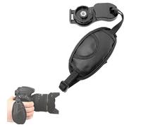 LTSKY Cinturino da polso per Canon, Nikon e Fujifilm DSLRs per EOS 200D II/850D/90D/5D Mark IV/1D X Mark III/D3500/D7500/D850/D6/K-70/K-1 Mark II, Nero , Taglia unica
