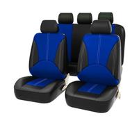 LTSRLL Auto Set Coprisedili per Fi-at 500L 2014+, Pelle PU Copri-Sedile Set Completo Coprisedili Fodere Anteriori E Posteriori Protezioni Accessori,F/Black Blue