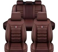 LTSRLL Auto Set Coprisedili per To-yota Yaris Hybrid 2015-2019, Pelle Copri-Sedile Impermeabile Coprisedili Fodere Anteriori e Posteriori Protezioni Accessori,D/Coffee