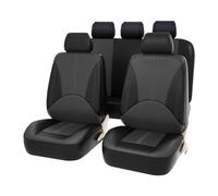 LTSRLL Auto Set Coprisedili per Volvo V50 (Typ M /P12) 2004-2012, Pelle PU Copri-Sedile Set Completo Coprisedili Fodere Anteriori E Posteriori Protezioni Accessori,B/Black Grey