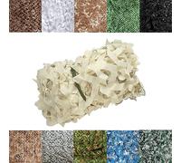 LTSRLL Reticolato da Camuffamento Rete Ombreggiante per Serre Resistente allo Strappo Recinzione in Tessuto per Protezione Solare in Poliestere, Oltre 10 Colori(Color:Beige,Size:4x5M(13x16.4ft))