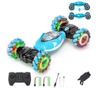 Ltteaoy Telecomando con Rilevamento dei Gesti Macchina Auto Telecomandata,2.4GHz 4WD Due telecomandi Rotazione di 360°con Luce LED/Musica Macchina Radiocomandata per Bambini sopra 6 anni