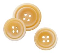 LTWHOME INOTIONSTYLE AG7138K - Set di bottoni riciclati ecologici, 20/25 mm, a 4 fori, per soprabito kaki, 16 pezzi