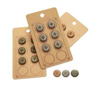 LTWHOME INOTIONSTYLE JACS00022K - Set di bottoni a 4 fori per maglioni, 15 mm/24 l, 3 colori, 18 pezzi