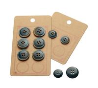 LTWHOME INOTIONSTYLE JDS3826K - Set di bottoni a 4 fori da 15/20 mm, per blazer e abiti, 22 pezzi, colore: blu scuro