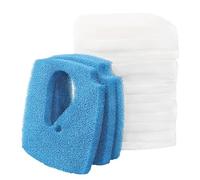 LTWHOME Spugna filtrante adatta per Eheim 2616760 Professional 3e 2076/2078/450/700/600T (3 blu + 12 bianco)