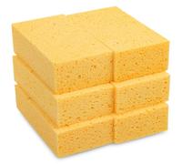 LTWHOME - Spugnette extra large in cellulosa naturale, 17,7 x 10,2 x 5,1 cm, antigraffio, durevoli Pack of 6 Pack of 6