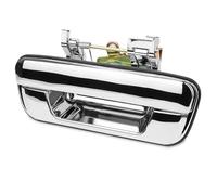 LTXCNI per Isuzu per DMAX per D-Max Ute 2006-2012 Maniglia Portellone Posteriore No Foro Serratura Maniglia Esterna Porta Baule Posteriore Cromata Nera Maniglia Esterna Auto(Chrome)