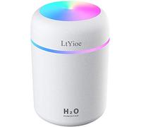 LtYioe - Mini umidificatore da scrivania per auto, ufficio, camera da letto, ecc. Spegnimento automatico, 2 modalità di nebbia, super silenzioso(bianco)