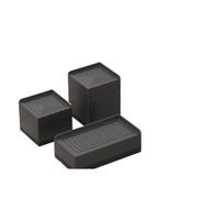 LTYKNGH Piedini Per Divano Rialzi for gambe for mobili | Blocchi di supporto for cuscinetti ammortizzanti con scanalature antiscivolo(027 Black B2L 4pcs)
