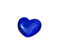 LTYKNGH Pietre Decorative per Acquari 3 Pezzi di Cristallo Rolling Stone Arcobaleno Colore Cuore Campione Cymophane Acquario Serbatoio Pesce Decorazioni for la casa minerali(Dark-Blue)