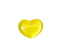 LTYKNGH Pietre Decorative per Acquari 3 Pezzi di Cristallo Rolling Stone Arcobaleno Colore Cuore Campione Cymophane Acquario Serbatoio Pesce Decorazioni for la casa minerali(Lemon-Yellow)