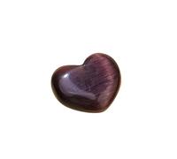 LTYKNGH Pietre Decorative per Acquari 3 Pezzi di Cristallo Rolling Stone Arcobaleno Colore Cuore Campione Cymophane Acquario Serbatoio Pesce Decorazioni for la casa minerali(Purple)