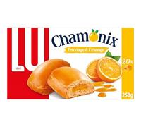 LU Chamonix - Torta ripiena di gelatina d'arancia, ideale per spuntino, 6 x 10 bustine (25 g)