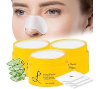 Lu-elle Nose Plants Pore Strips, Blackhead Remover with 60 Pcs Strips,Deep Cleansing Pore Strips,Black Head Remover Peel off Mask,Nose Plants Pore Cleanser Purifying Face Mask for Nose & Face (3 Pcs)