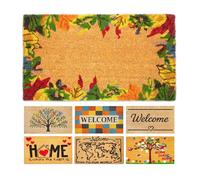 LUA VIKA Zerbino ingresso esterno cocco - Fiori colorati - 40x70 cm - tappeto ingresso esterno casa - zerbino cocco - zerbini moderni e originali