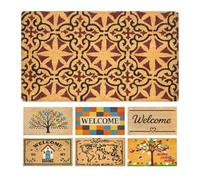 LUA VIKA Zerbino ingresso esterno cocco - Geometrico - 40x70 cm - tappeto ingresso esterno casa - zerbino cocco - zerbini moderni e originali