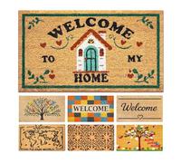 LUA VIKA Zerbino ingresso esterno cocco - Welcome to my home - 40x70 cm - tappeto ingresso esterno casa - zerbino cocco - zerbini moderni e originali