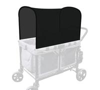 LUAATT Baldacchino panoramico elastico compatibile con Wonderfold Wagon W2/W4 tutti i modelli, parasole in tessuto UPF50+ e protezione per piloti (nero)