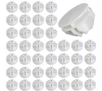 Luabue 40pz Connettori in Plastica Cube Connettore a Cubo in Plastica per Armadietti Organizer Modulare Chiusura per Fermaglio per Armadio a Fibbia Clip per Guardaroba Scaffali (Bianco)