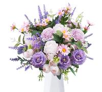 Luabue Fiori Finti Lilla e Viola Lavanda Rosa Camomilla rosa ed Eucalipto