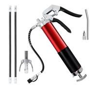 Luabue Ingrassatore Manuale, 8000PSI Pistole per Grasso Professionale con Grasso Pistola Accoppiatore Tubo Flessibile e Ugello Appuntito per Cartucce Grasso da 400ml
