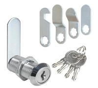 Luabue Serratura Cassetta Postale 30mm, Serratura per Cassetta Delle Lettere con 4 Chiavi, con 5 Diverse Piastre di Bloccaggio, Serratura Armadietto, Serratura a Leva per Ante Dell'armadio (30mm)