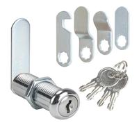 Luabue Serratura Cassetta Postale 40 mm Serratura per Cassetta Delle Lettere con 4 Chiavi e 5 Diverse Linguette di Dhiusura Serratura a Leva Serratura per Mobili Armadio Porte Cassetti (40mm)