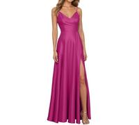 Luadnysin Abito da Cerimonia Donna Abiti Lunghi Eleganti Vestito Curvy Cocktail Gonna Ampia Corto Davanti Lungo Dietro Elegante Damigella Sexy Dresses Matrimonio Civile