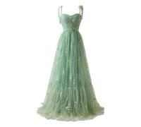 Luadnysin Abito da Cerimonia Donna Abiti Lunghi Eleganti Vestito Sera Elegante Cocktail Matrimonio Corto Davanti Lungo Dietro Sexy Dresses Gonna Ampia Schiena Scoperta