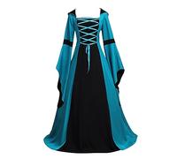 Luadnysin Costume Da Dama Dell'800 Copricapo Medievale Donna Fata Turchina Costume Donna Xl Carnevale Curvy Carnevale Adulta Curvy Divertente Vestito Fata Turchina Vestito Dama Abito Cerimonia Befana