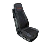 Coprisedile singolo fodera in similpelle nero/rosso per camion