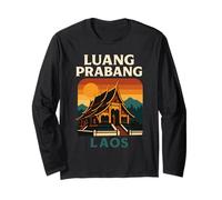 Luang Prabang Laos Mekong Fiume Retro Sud-EST Asiatico Viaggio Maglia a Manica