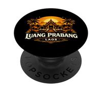 Luang Prabang Laos Tramonto Tempio Viaggi Design PopSockets PopGrip Adesivo