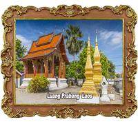 Luang Prabang Laos Turistico Souvenir Frigorifero Magneti Decorazione Frigorifero
