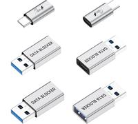 LUARXSIN Blocco dati, blocco dati USB A e USB C per iPhone 15 16 e qualsiasi ricarica USB C per cellulare, protegge dal jack del succo, rifiuto di hacking, blocco dati solo ricarica