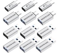 LUARXSIN Blocco dati USB e blocco dati USB C, blocco dati di tipo A e tipo C solo per la ricarica, protegge dal jack del succo, rifiuta l'hacking fornisce una ricarica sicura