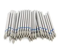 Luatoxry Set di 50 punte per trapano per unghie, punte per trapano per unghie smeriglio, punta M-2,7 mm per unghie, testine di ricambio multifunzione per manicure per pulire le cuticole, lucidatura