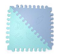LuBabymats - Tappeto a puzzle per bambini, in gomma EVA. Pavimento extra imbottito per bambini in Mint e Blu