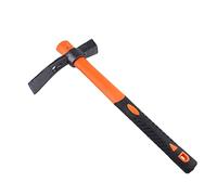 LUBAN Martello da Muratore con Lama forgiata Resistente e Impugnatura ergonomica Antiscivolo Zappa a Martello a Doppia Testa da 38,5 mm/15 Pollici per Giardinaggio, Caccia, paesaggistica all'aperto