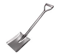 LUBAN Pala in Acciaio Inossidabile Lunghezza: 80 Pala in Metallo Quadrata con Impugnatura a D Pala in Acciaio Inossidabile con Bordo Anteriore Piatto Giardinaggio Campeggio Trapianto