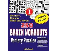 Lubandi 250 Brain Workouts Variety Puzzles (Tascabile)