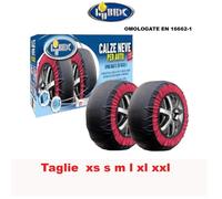 LUBEX Set 2 Catene da Neve in Tessuto kit Calze Omologate Auto per Pneumatici