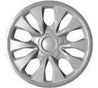 Lubex Set 4 Copricerchi Calotte per Auto 14" Hollywood Grigio Metallo