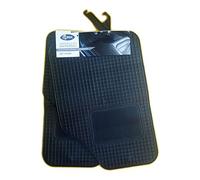 LUBEX set 4 tappeti tappetini auto automobile 100% pvc universali Made in Italy, nero