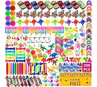 Lubibi 200 Pezzi Giocattoli Gadget Festa Compleanno, Party Oggetti Accessori Set, Bomboniere Regalo per Bambini, adatto premi di Carnevale, riempitivi di Pinata