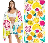 Lubibi Asciugamano In Microfibra 160 * 80cm,Pareo Mare Grande Xxl, Asciugatura Rapida,Antisabbia, Ultra Morbido, Leggero e Portatile,Per Assorbente Per Spiaggia, Piscina, Campeggio, Fitness, Yoga